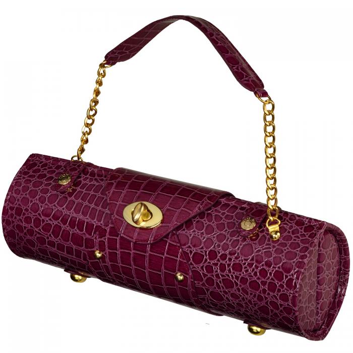 Wine Carrier & Purse, Purple