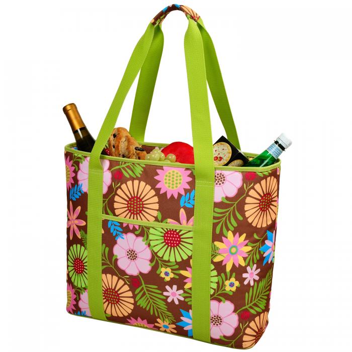 Extra Large Insulated Cooler Bag – 30 Can Tote – Floral