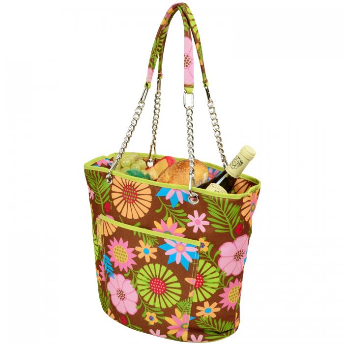 Insulated Fashion Cooler Bag – 22 Can Tote –  Floral
