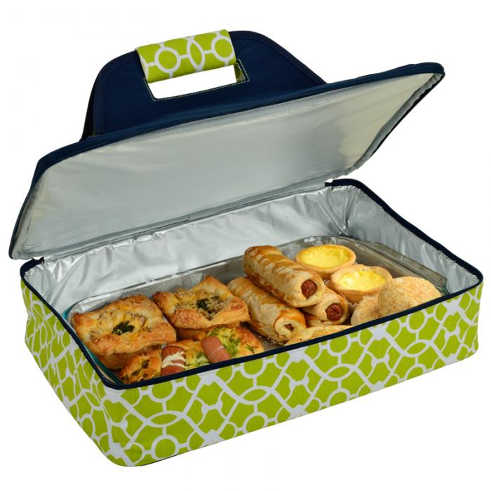 Insulated Food Carrier – Trellis Green