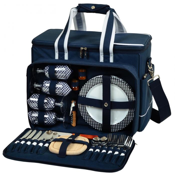 Bold Deluxe Picnic Cooler For Four – Navy