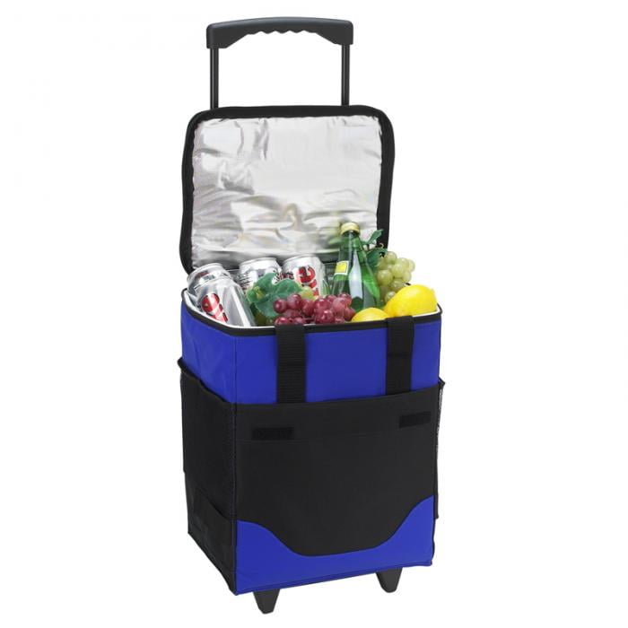 32 Can Collapsible Rolling Insulated Cooler – Royal Blue