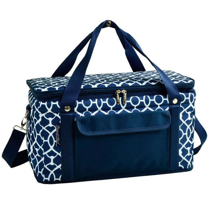 Hybrid Semi-Rigid Folding Cooler- Trellis Blue