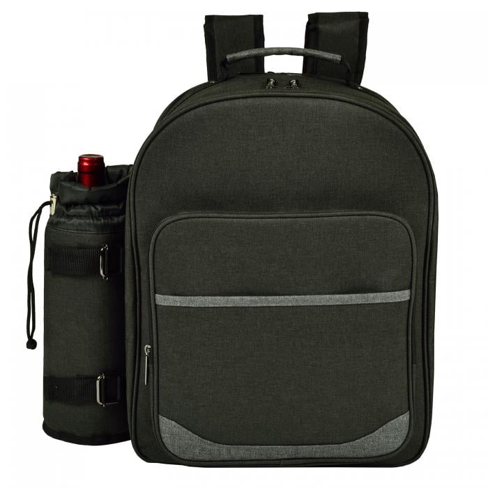 Deluxe Equipped 2 Person Picnic Backpack – Charcoal