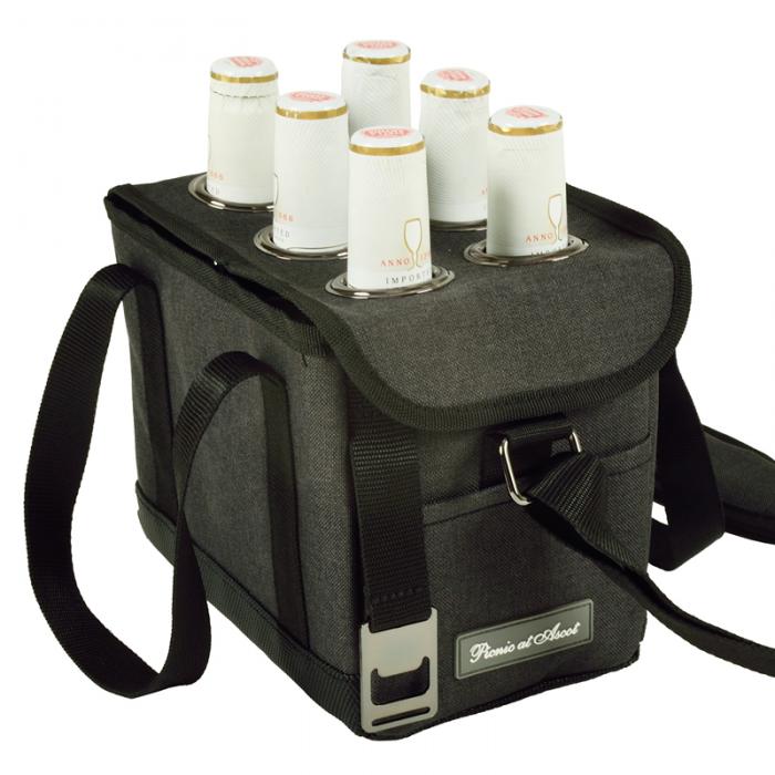 Beer Caddy With Bottle Opener – Charcoal
