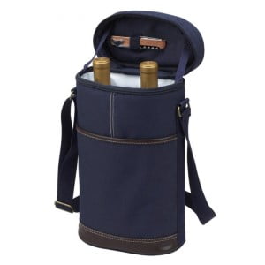 Two Bottle Insulated Wine Carrier – Navy