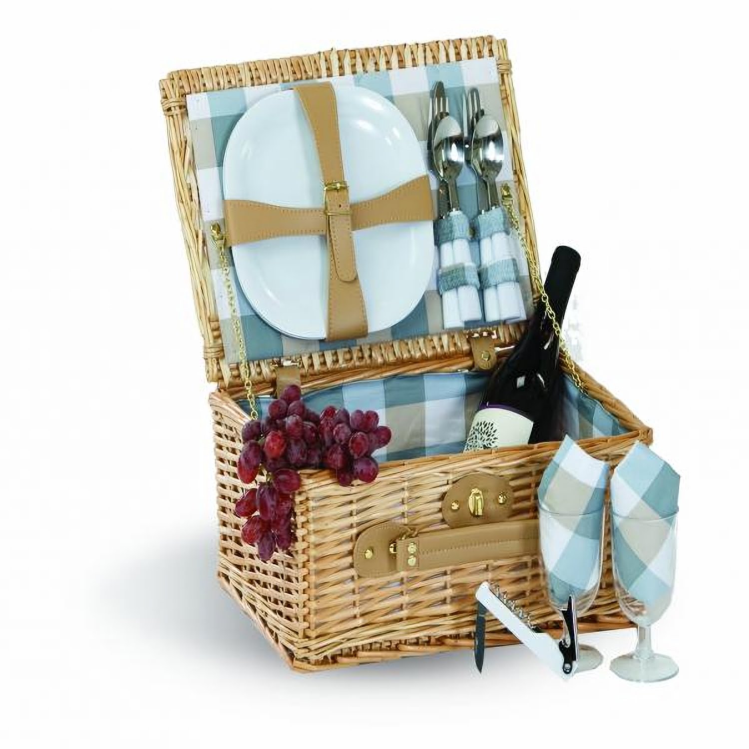 BoothBay 2 Person Picnic Basket in Natural