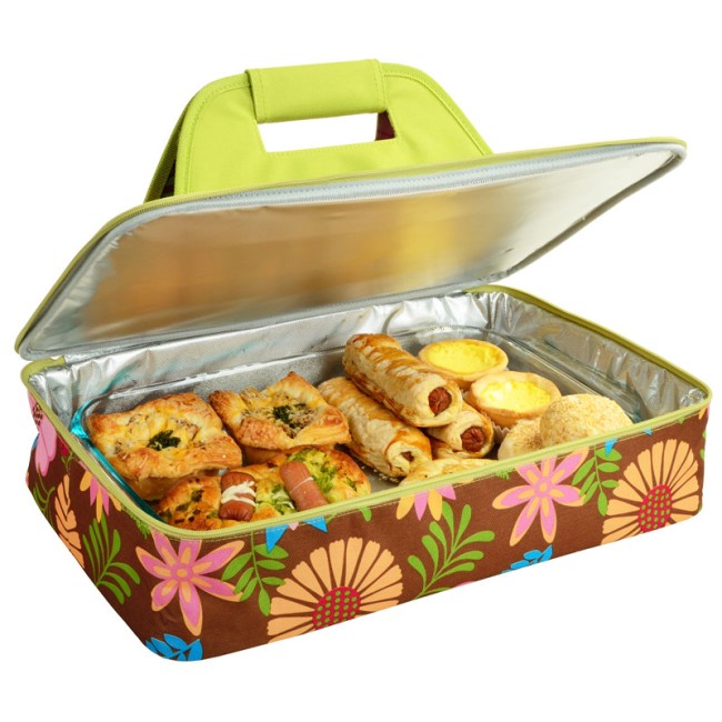 Single Layer Insulated Food Carrier – Floral