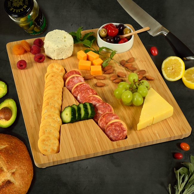 Alphabet Bamboo Cheese/Charcuterie Board – All Letters of the Alphabet Available