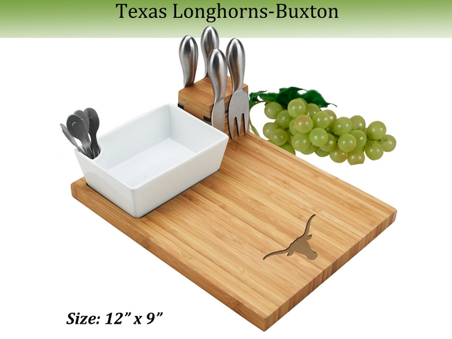 NCAA University of Texas – UT  Longhorns Bamboo Cheese & Charcuterie Board