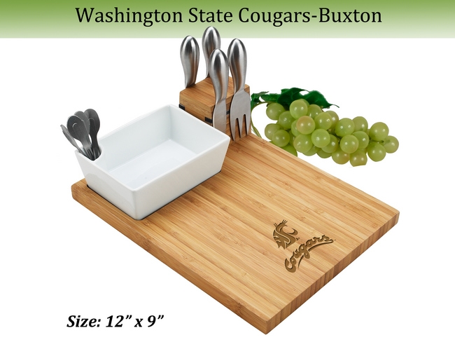 NCAA Washington State Cougars Bamboo Cheese & Charcuterie Board