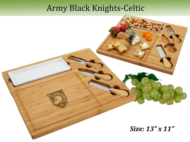 NCAA Army Black knights Bamboo Cheese & Charcuterie Board