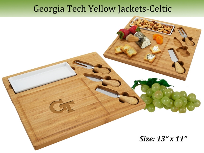 NCAA Georgia Tech Yellow Jackets Bamboo Cheese & Charcuterie Board