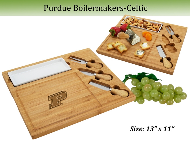 NCAA Purdue Boilermakers Bamboo Cheese & Charcuterie Board