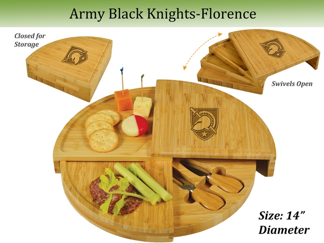 NCAA Army Black knights Bamboo Cheese & Charcuterie Board